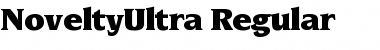 NoveltyUltra Regular Font