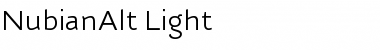 NubianAlt-Light Light Font