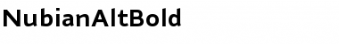 NubianAltBold Regular Font