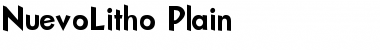 NuevoLitho Plain Font