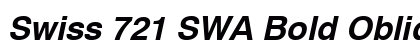 Swiss 721 SWA Bold Oblique preview