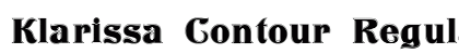 Klarissa Contour Regular font free download