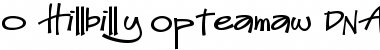 0 Hillbilly Opteamaw DNA Regular Font