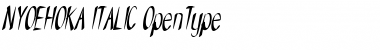 NYOEHOKA Italic Font