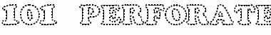 Download 101! Perforated Alpha Font