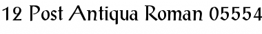 PostAntiqua Regular Font