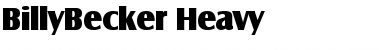 BillyBecker-Heavy Regular Font