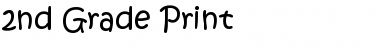 2nd Grade Print Regular Font