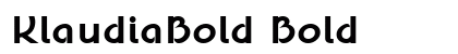 KlaudiaBold Bold font free download