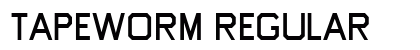 Tapeworm Regular font free download