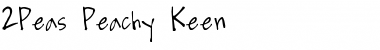 2Peas Peachy Keen Regular Font