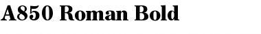 A850-Roman Bold Font