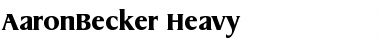 Download AaronBecker-Heavy Font