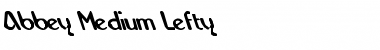 Abbey-Medium Lefty Font