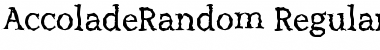 AccoladeRandom Font