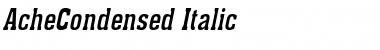 AcheCondensed Italic