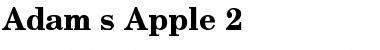 Adam's Apple 2 Regular Font