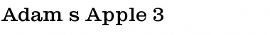 Download Adam's Apple 3 Font