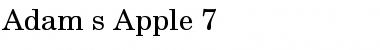 Adam's Apple 7 Font
