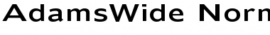 AdamsWide Normal Font