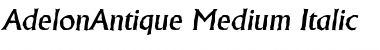 AdelonAntique-Medium Italic Font