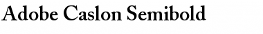 ACaslon Regular Bold Font