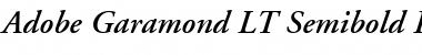AGaramond LT Bold Italic