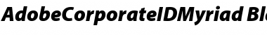 AdobeCorporateIDMyriad-Black Font