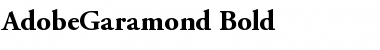 AdobeGaramond Bold Font