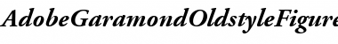 AdobeGaramondOldstyleFigures BoldItalic Font