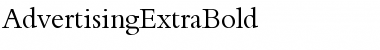 AdvertisingExtraBold Regular Font