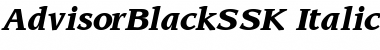 AdvisorBlackSSK Italic