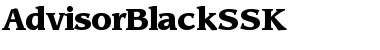 AdvisorBlackSSK Regular Font