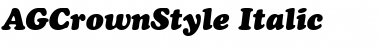 AGCrownStyle Italic