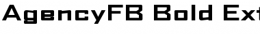 AgencyFB Bold Extended Regular Font