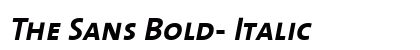 The Sans Bold- Italic Preview