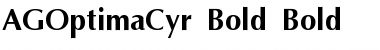 AGOptimaCyr-Bold Bold Font
