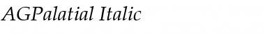 AGPalatial Italic