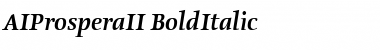 AIProsperaII Bold Italic