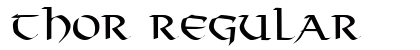 Thor Regular font free download