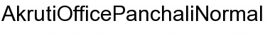 AkrutiOfficePanchali Normal Font