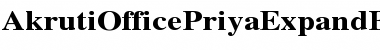 AkrutiOfficePriyaExpand Bold Font