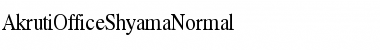 AkrutiOfficeShyama Normal Font