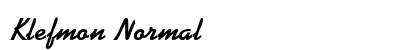 Klefmon Normal font free download