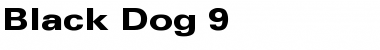 Black Dog 9 Regular Font