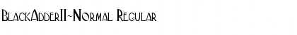 BlackAdderII-Normal Regular Font