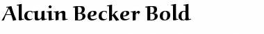 Alcuin Becker Bold Font