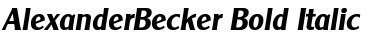 Download AlexanderBecker Font