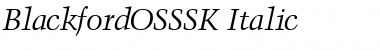 BlackfordOSSSK Italic