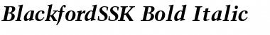 BlackfordSSK Bold Italic